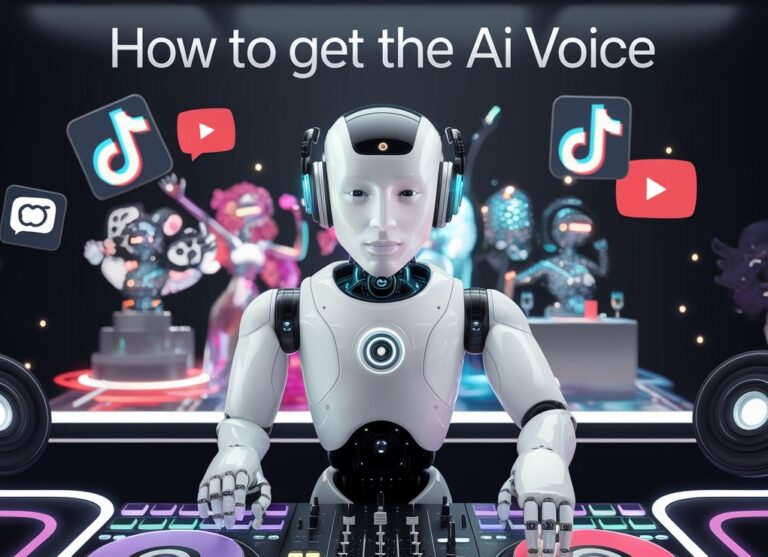 AI generated robot image on how to get the AI voice